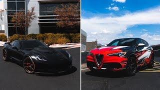 Corvette Z06 and Stelvio Quadrifoglio