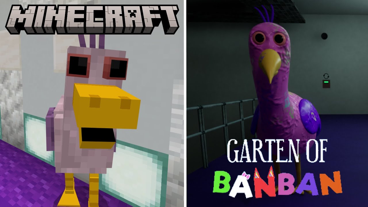 Minecraft And Garten Of BanBan Crossover