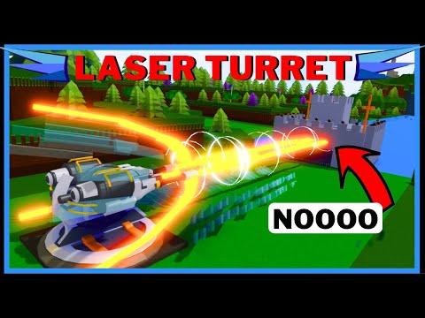 TURRET LASER BEAM *Instantly DELETES Builds* in Build A Boat For Treasure ROBLOX
