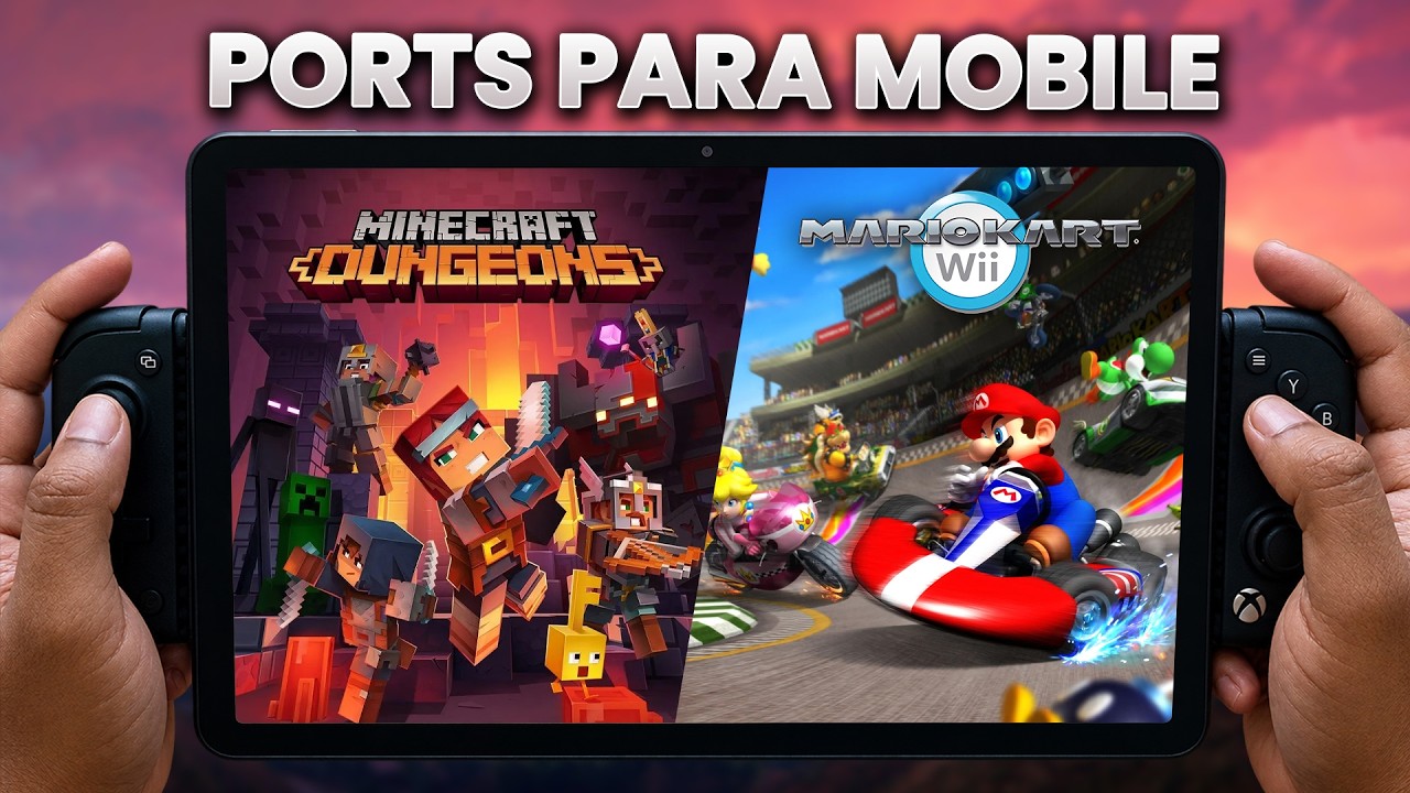 SAIU! MINECRAFT DUNGEONS e MARIO KART Wii para ANDROID