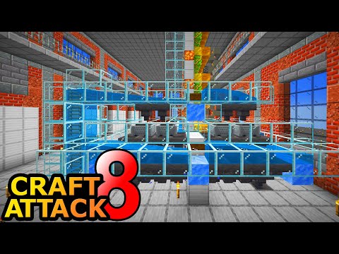 Automatic high-performance smelter in the new factory! - Minecraft Craft Attack 8 #57