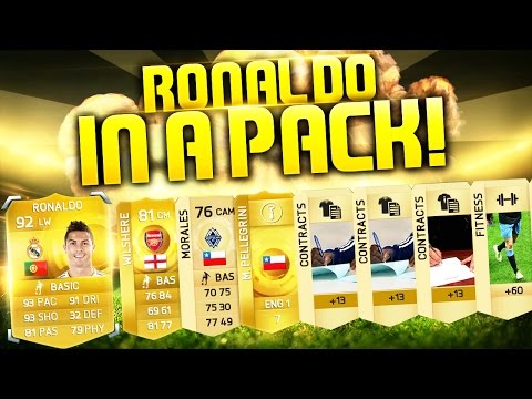 RONALDO IN A PACK!!!! FIFA 15 TOTT PACK OPENING WITH 2 MOTM IN A PACK AND 5 TOTT IN PACKS!