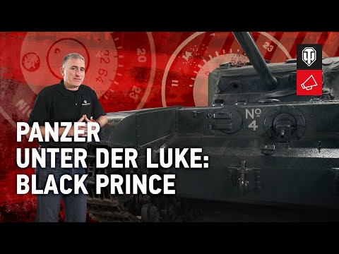 Tank under the hatch: Black Prince [World of Tanks German]