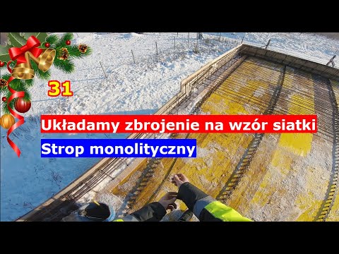 31. Zbrojenie dolne i górne stropu monolitycznego Część 4 🏡Dom w Kortlandach 4g2🏡