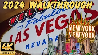 4K 2024 | New York New York Hotel & Casino Las Vegas | Walkthrough