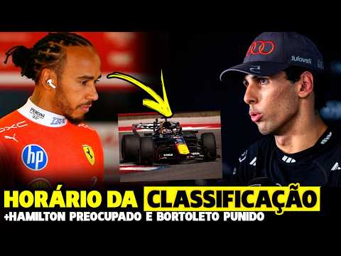 HAMILTON PREOCUPADO, PUNIÇÃO DE BORTOLETO E HORÁRIO E ONDE ASSISTIR A CLASSIFICAÇÃO | FÓRMULA 1