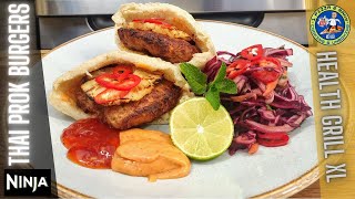 Thai Pork Burgers Ninja Foodi Grill XL- HOW TO MAKE