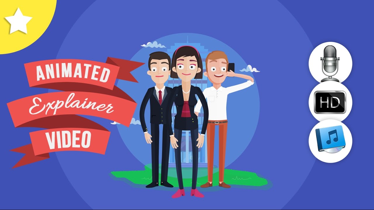 Custom animated explainer video creation on Fiverr