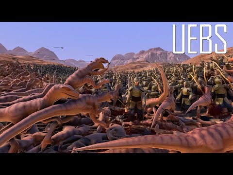 22.000 Elven Archer vs 21.000 Velociraptors- Ultimate Epic Battle Simulator 2- UEBS 2