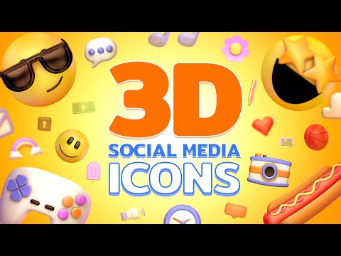 3D Social Media Icons Pack | Filmora Effect