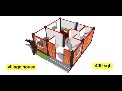 400 sqft small village house plan II 20 x 21 ghar ka naksha