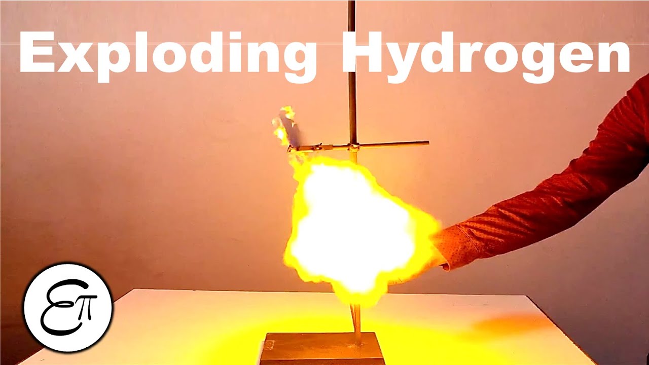 Exploding Hydrogen from reacting Zinc with Sulfuric Acid