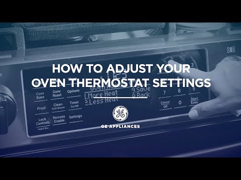 Oven Temperature Adjustment - using Settings and Options