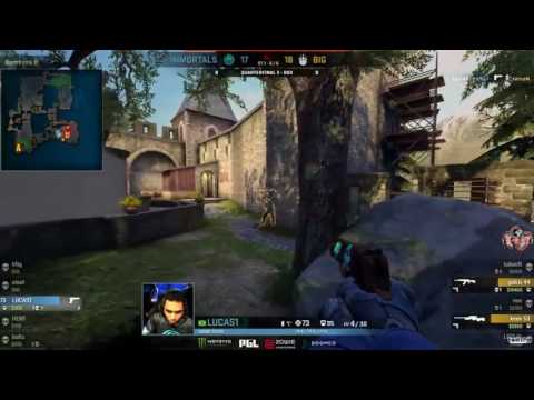 Immortals VS BIG Quaterfinal 3 keev knife to close out map 1 Starladder5