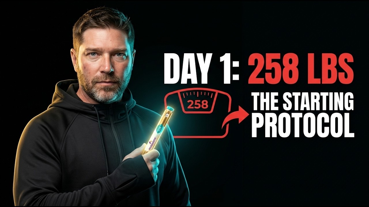 Watch: Day 1 on Tirzepatide: The 258 lb Baseline, First Shot & The 200g Protein Rule