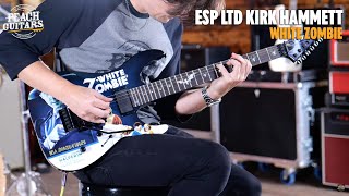 Video thumbnail for No Talking...Just Tones | ESP LTD Kirk Hammett Signature White Zombie by Peach Guitars
