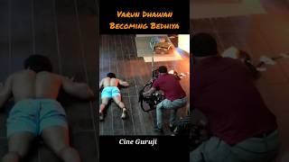 Bhediya Behind the scenes | Varun Dhawan Becoming Bhediya And Woking Up in Forest #ytshorts #shorts