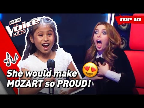 🎤  The BEST OPERA performances that AMAZE the COACHES in The Voice Kids! 😲 | Top 10