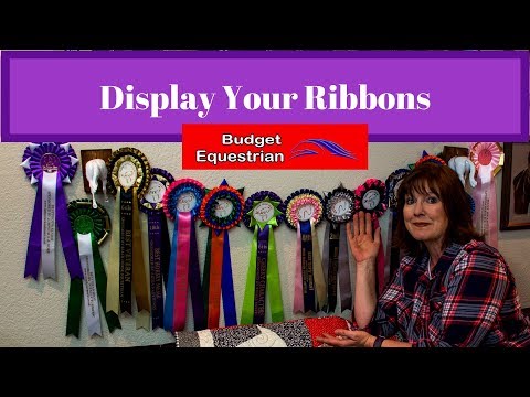 YouTube video about: How to hang up horse show ribbons?