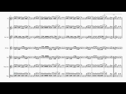 Dance Monkey,  Partitura  saxo flauta, trompeta , trombon