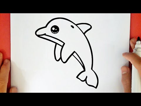 COMMENT DESSINER UN DAUPHIN KAWAII