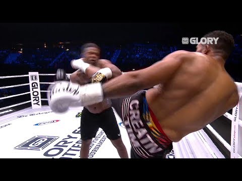 DAMN! BENJAMIN ADEGBUYI HEADKICK KO'S JAHFARR WILNIS OUT THE RING!