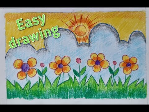 Featured image of post Flower Scenery Drawing For Kids : Use these flower painting ideas, flower printmaking projects, recycled flower art ideas and mixed media flower art projects to get creative with the kids!