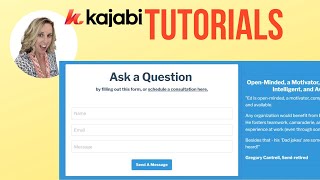 How to Create a Contact Form in Kajabi (Step-by-Step Tutorial)
