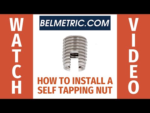 How to Install a Self Tapping Nut Thread Repair Insert
