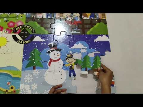 Beautiful Seasons Puzzle  | The Four seasons of the Year Vocabulary | Weather Activity for kids