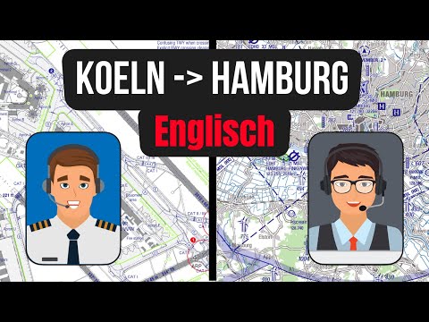 VFR Sprechfunk: Köln EDDK - Hamburg EDDH auf Englisch (BZF 1)