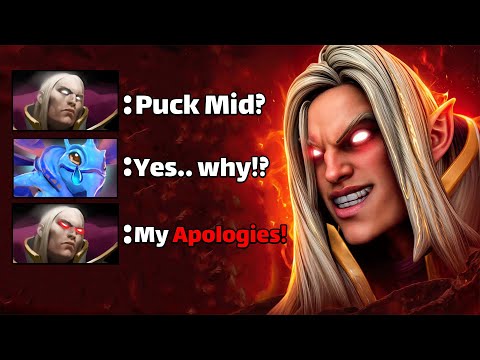 How to destroy Puck mid with Invoker! 7.37d
