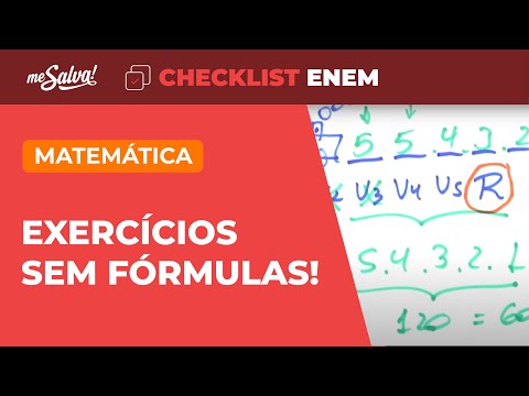 Análise Combinatória: Exercícios de Arranjo - Matemática | Checklist ENEM | Me Salva!