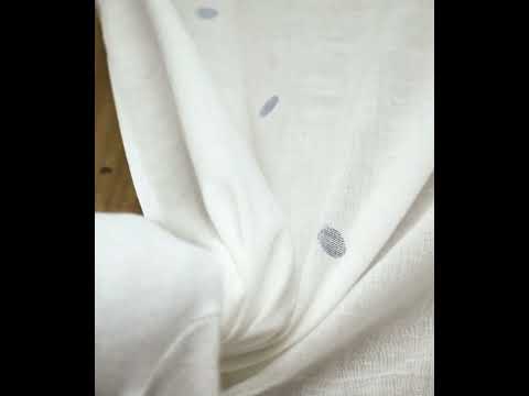 Geometric White Jamdani Pure Cotton 60 GSM Handwoven Fabric — video