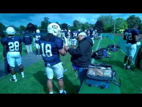 Walter McKone, Osteopath - London Blitz American Football sideline sports medicine treatment