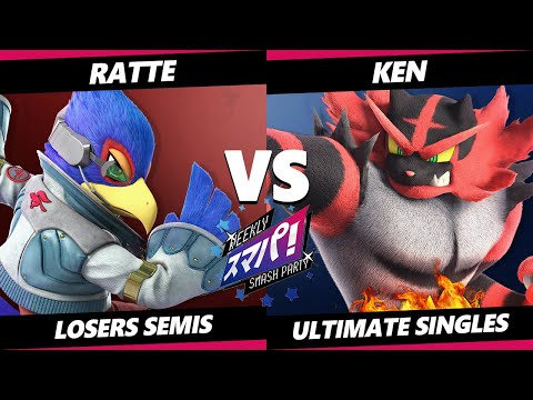 Sumapa 94 Losers Semis - Ratte (Pac-Man, Falco) Vs. KEN (Incineroar) Smash Ultimate - SSBU
