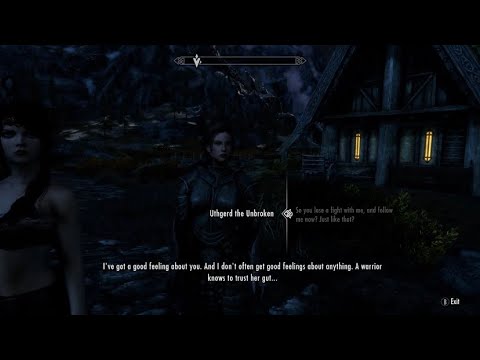 Uthgerd is a nice bodyguard - TESV: Skyrim