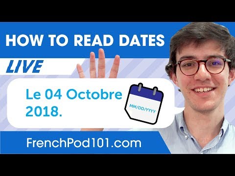 How to Read and Write Dates in French Learn Basic French