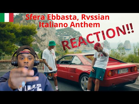 UK 🇬🇧 REACTION TO 🇮🇹 ITALIAN | Sfera Ebbasta, Rvssian - Italiano Anthem