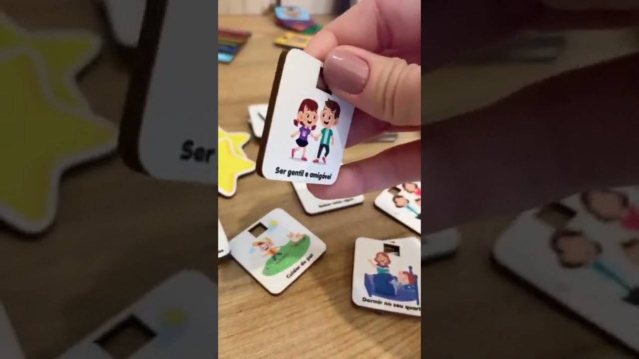 Quadro de Rotina Infantil - Quadro de Incentivo - Organização Diária