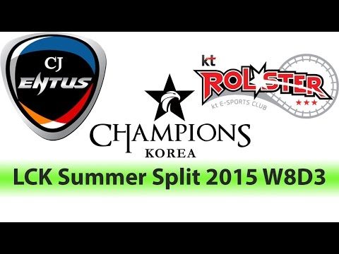 CJ ENTUS vs KT ROLSTER   LCK Champions Summer Split 2015 W8D3 Game 3 Highlights