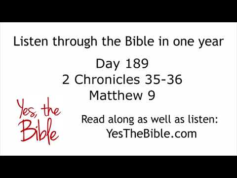 Day 189   Listen through the Bible in one year