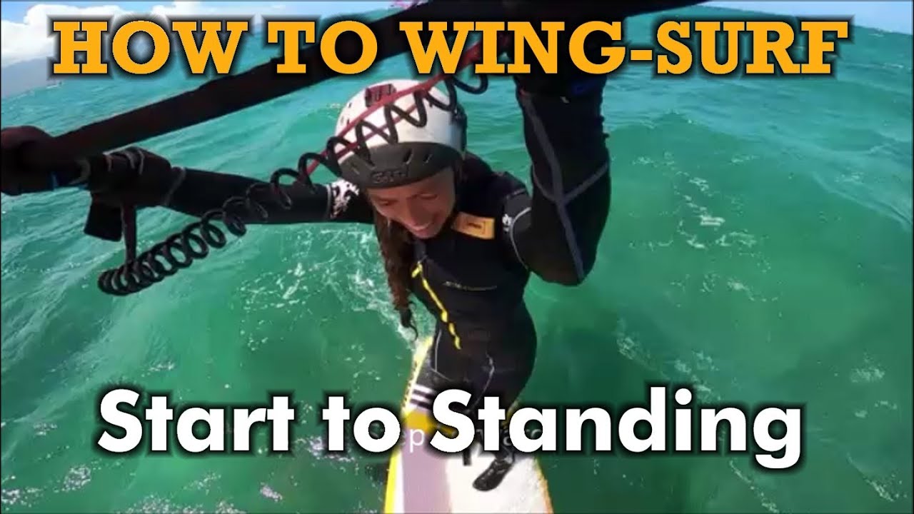 How to Wing-surf - from start to standing and basic turns, with Suzie Dorn
