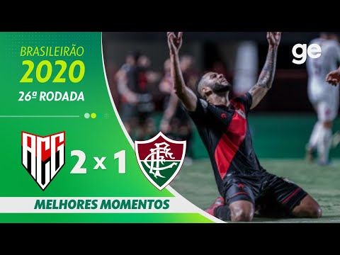 Gols e lances de Atlético-GO x Fluminense