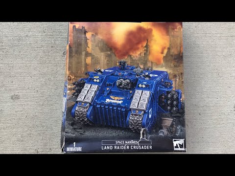 Warhammer 40k Space Marines Land Raider Crusader Review