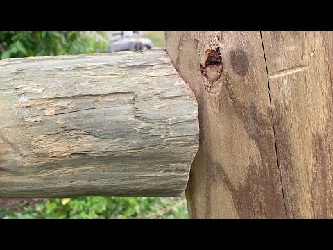 How to notch or cope the end of a wood fence rail
