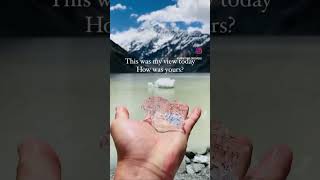 This was my view today. How was yours? #mountcook #glacier #ニュージーランド
