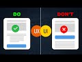 Dos and Don'ts of UI/UX Design: Essential Guidelines for Success