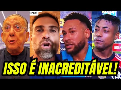 Galvão reacted and the media went crazy over Neymar after Flamengo beat Santos!