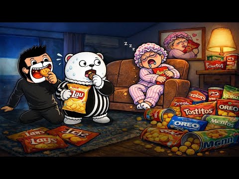 แอบกินขนมคุณยายตอนหลับ 🤫🍪  Roblox